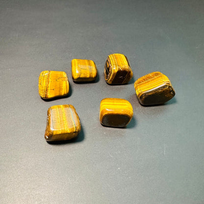 Tiger Eye Small Stones - Set of 6