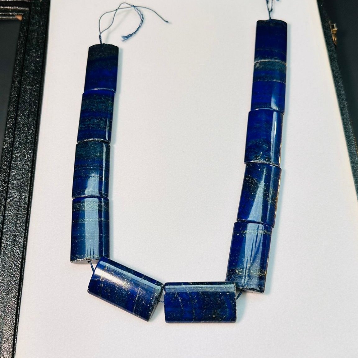 Lapis Lazuli Gemstone Blue Square Cube Loose Beads