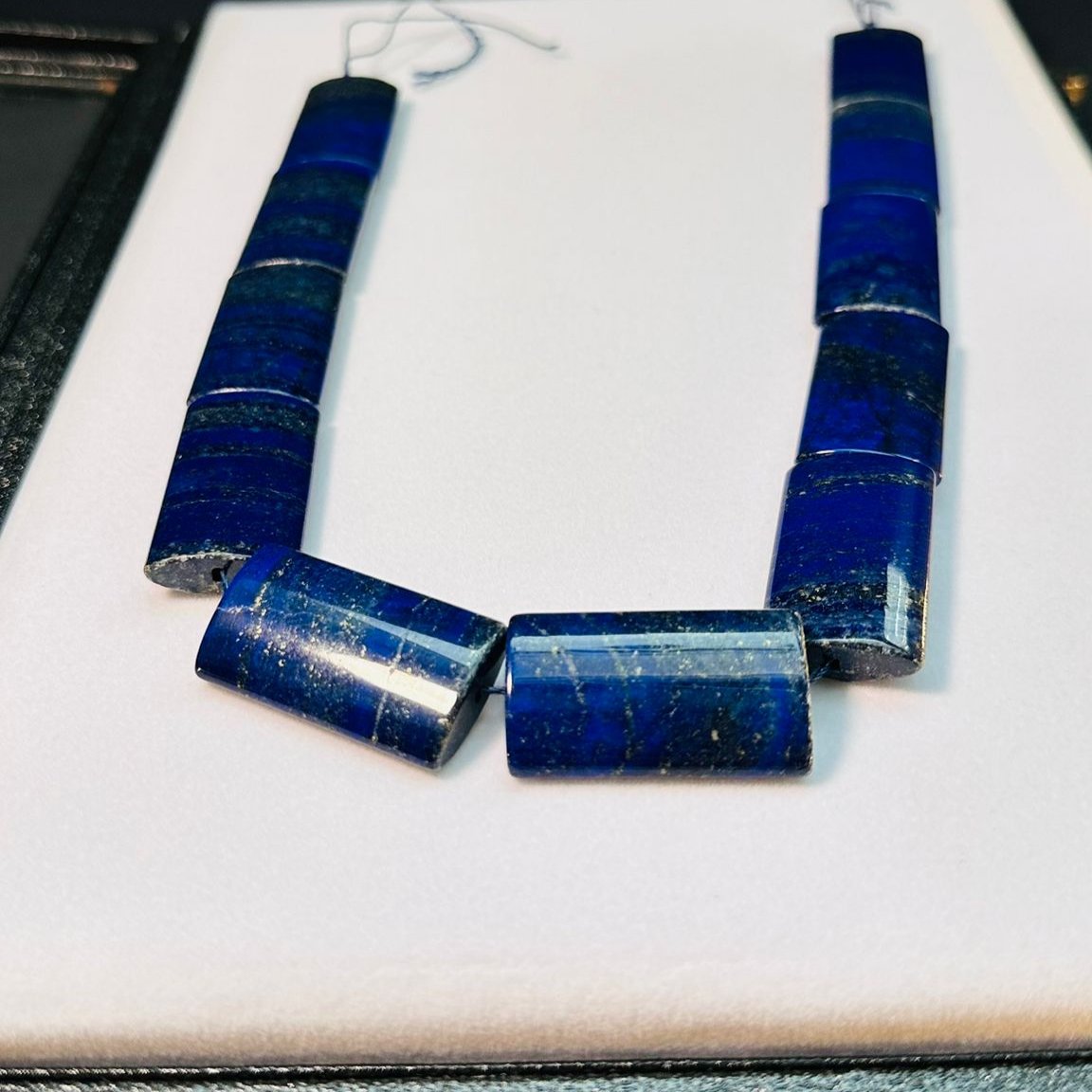 Lapis Lazuli Gemstone Blue Square Cube Loose Beads