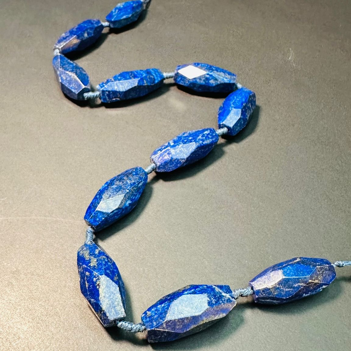 Lapis Lazuli Rice Bead Strands