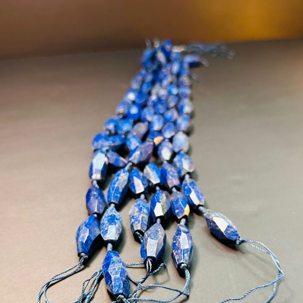 Lapis Lazuli Rice Bead Strands