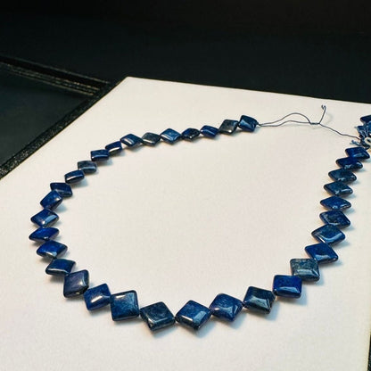 Lapis Lazuli Gemstone Blue Square Cube Loose Beads