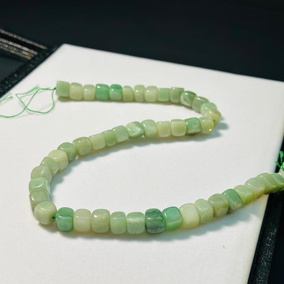 Jade square shaped beads