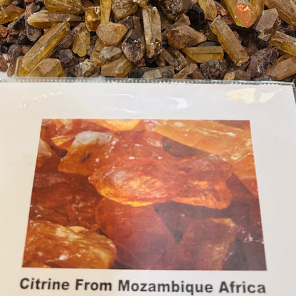 Rough Citrine Stone from Mozambique, Africa