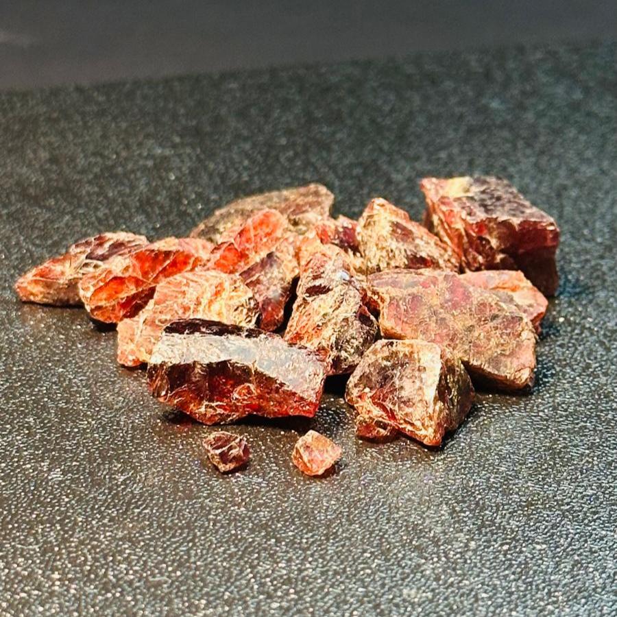 Rough Pure Red Garnet Facets from Mozambique, Africa