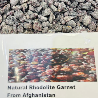 Rough Rhodolite Garnet from Afghanistan