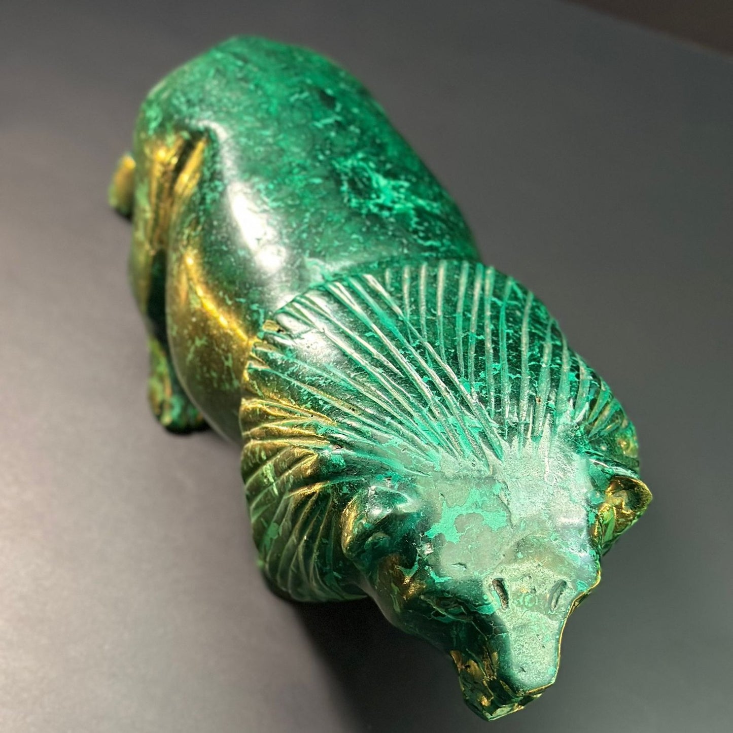 Malachite Loin-Shaped Stone