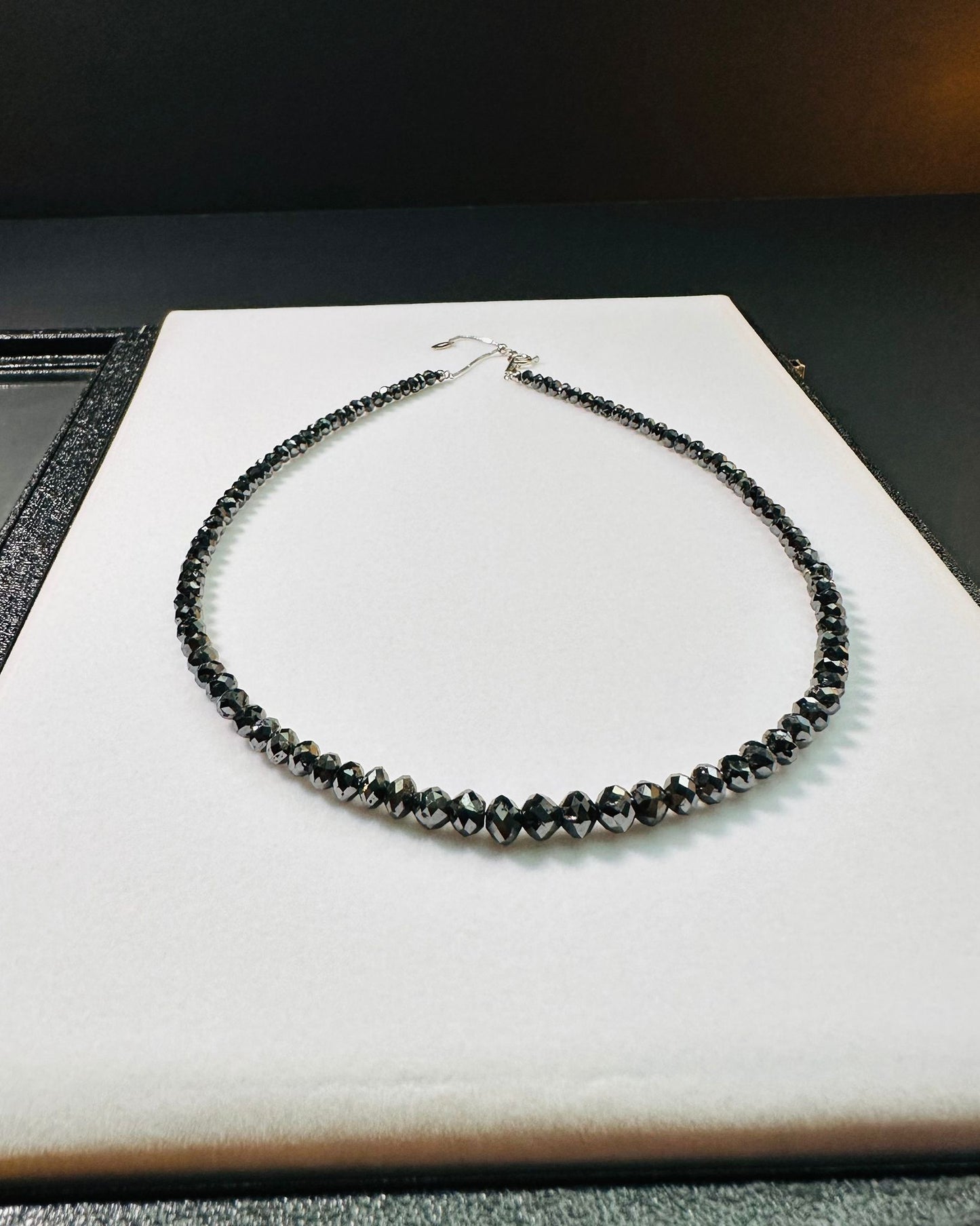 Stunning 106 Carats Black Diamond Necklace